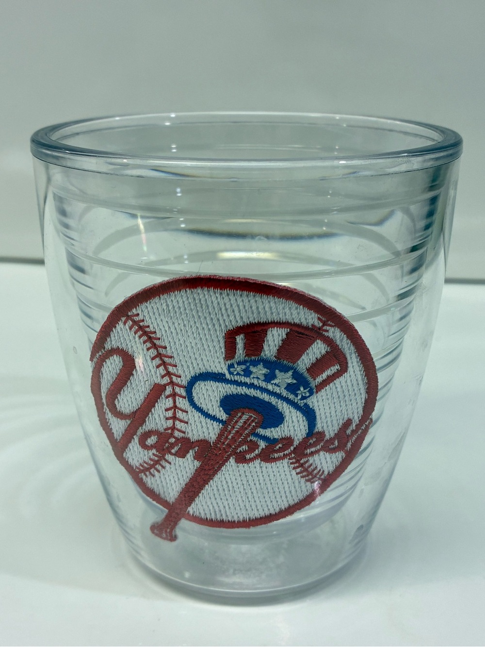 tervis Clear Tumbler with Red and Blue Baseball Emblem